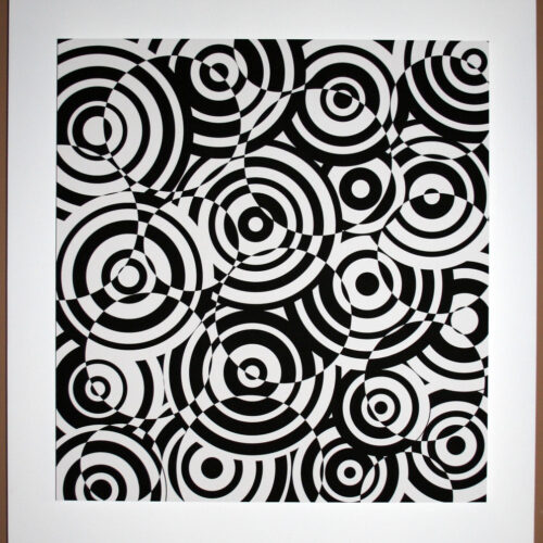 antonio asis interferences cercles noir et blanc editionsmak Mike-Art