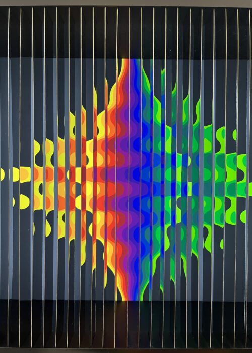 julio le parc formes virtuelles par deplacement du spectateur ondes editions Mike-Art-Kunst editionsMAK