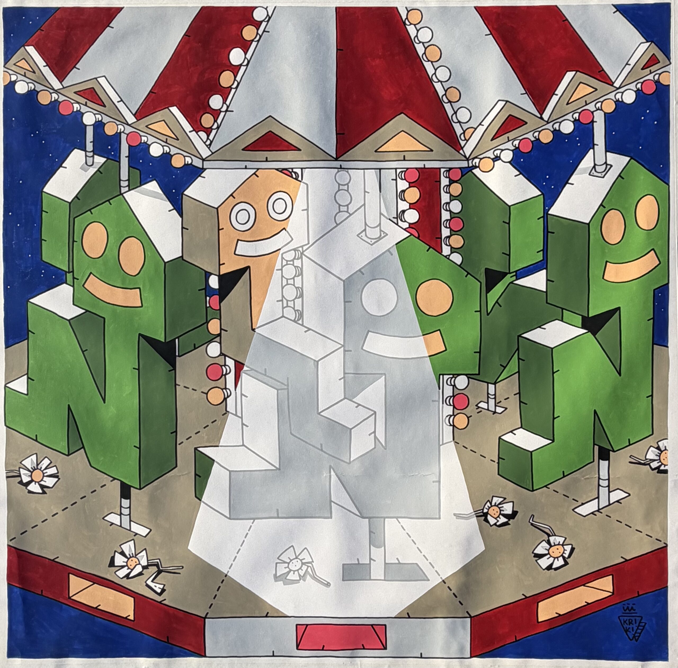 Kriki moulin forain mike-art-kunst