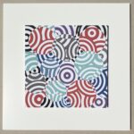 Antonio Asis Interferences cercles de couleur gris rouge