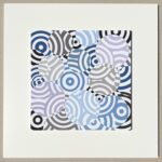 Antonio Asis Interferences cercles de couleur gris bleu